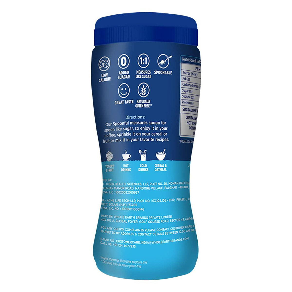 Equal Spoonful Zero Calories from Sucralose Powder, 80 gm, Pack of 1 Equal Spoonful Zero Calories from Sucralose Powder, 80 gm, Pack of 1