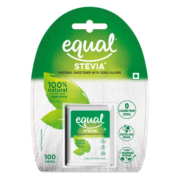 Equal Stevia Natural Sweetener, 100 Tablets, Pack of 1