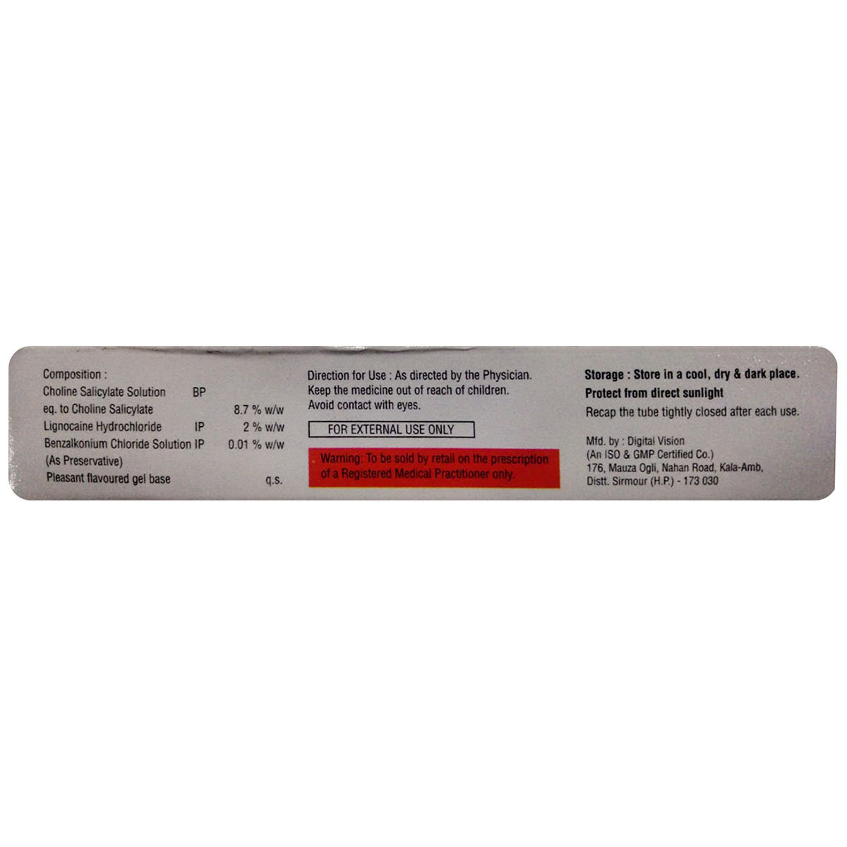 Eragel-CT Oral Gel 10 gm, Pack of 1 GEL Eragel-CT Oral Gel 10 gm, Pack of 1 GEL