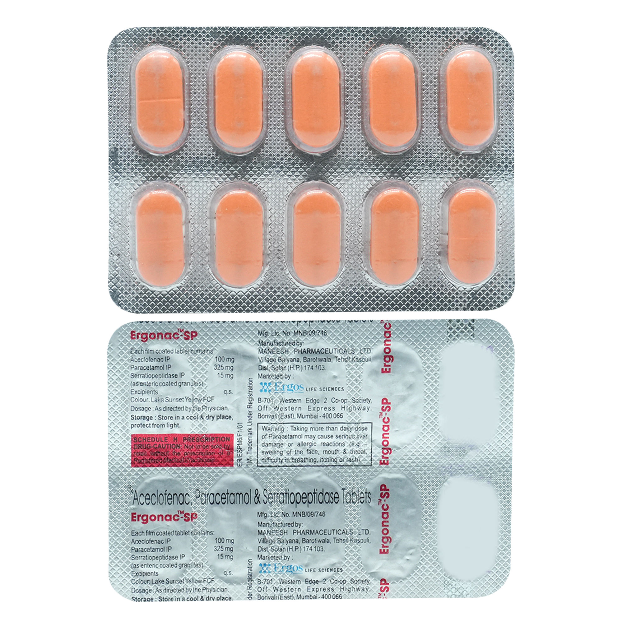 Ergonac-SP Tablet, Uses, Side Effects, Price
