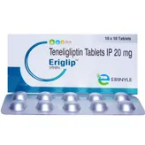 Eriglip 20 mg Tablet 10's, Pack of 10 TabletS