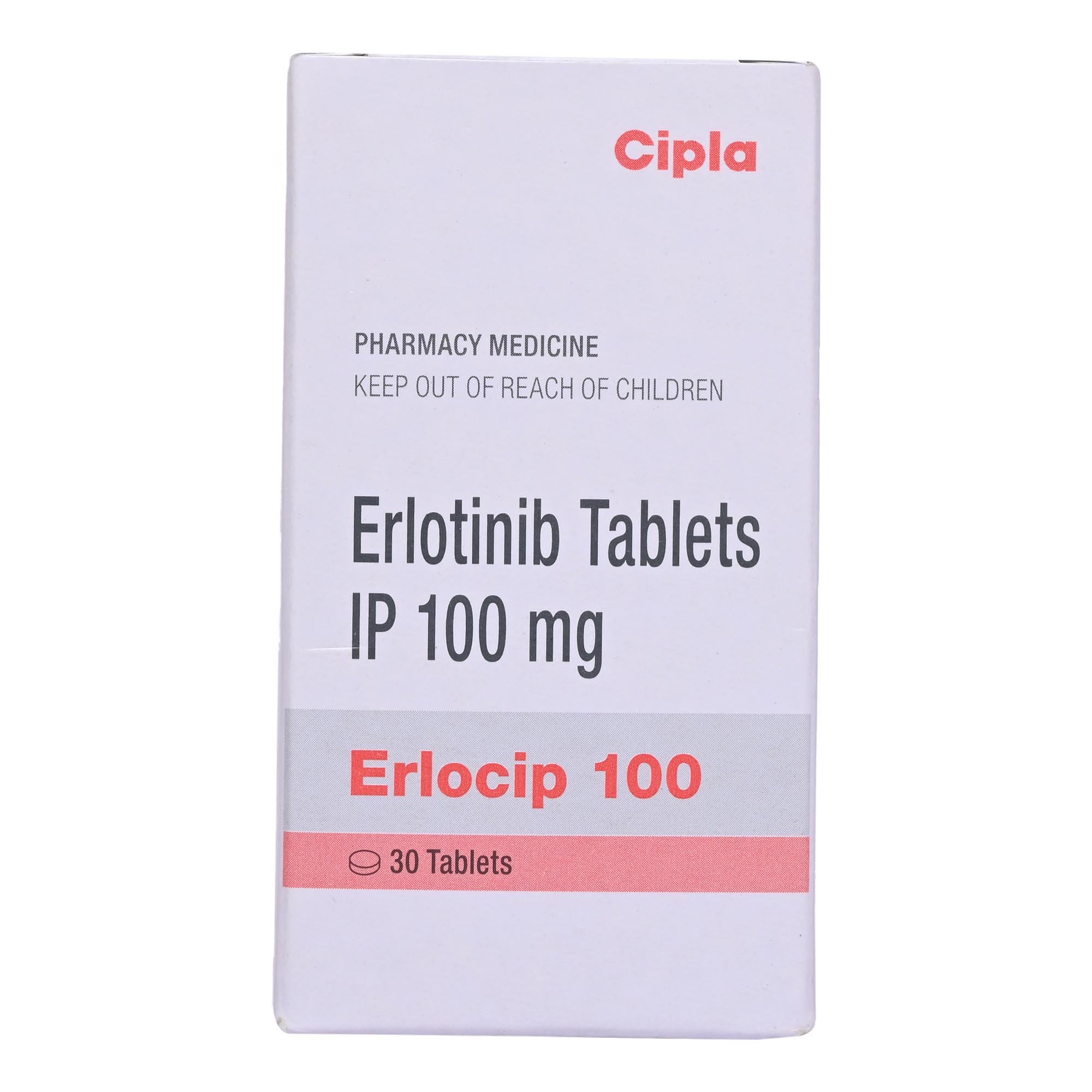 Erlocip 100 Tablet 30's, Pack of 1 Tablet Erlocip 100 Tablet 30's, Pack of 1 Tablet