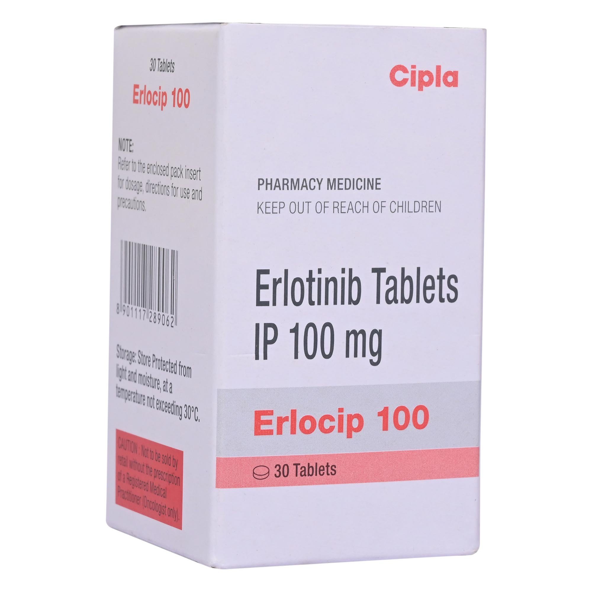 Erlocip 100 Tablet 30's, Pack of 1 Tablet Erlocip 100 Tablet 30's, Pack of 1 Tablet