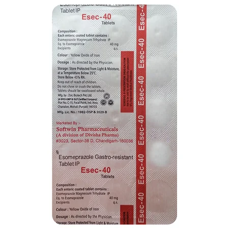 Esec-40 Tablet 15's