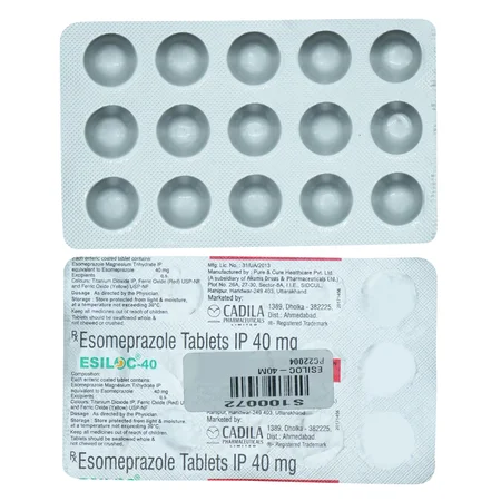 Esiloc-40 mg Tablet 15's