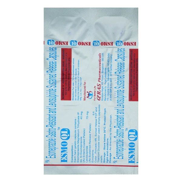 Esmo QL Capsule 10's, Pack of 10 CAPSULES