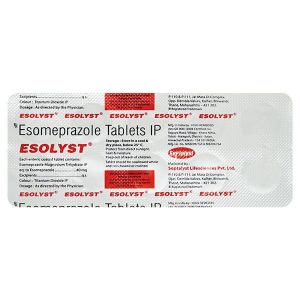Esolyst Tablet 10's, Pack of 10 TABLETS Esolyst Tablet 10's, Pack of 10 TABLETS