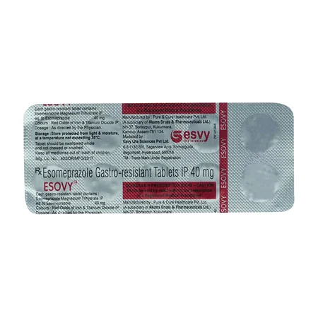 Esovy 40 mg Tablet 10's