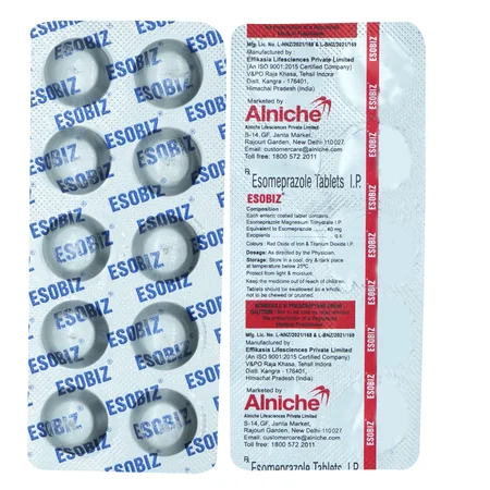Esobiz 40 mg Tablet 10's