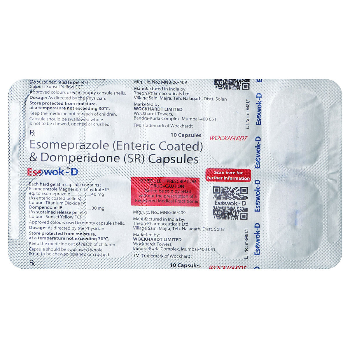 Esowok-D Capsule 10's, Pack of 10 CapsuleS Esowok-D Capsule 10's, Pack of 10 CapsuleS