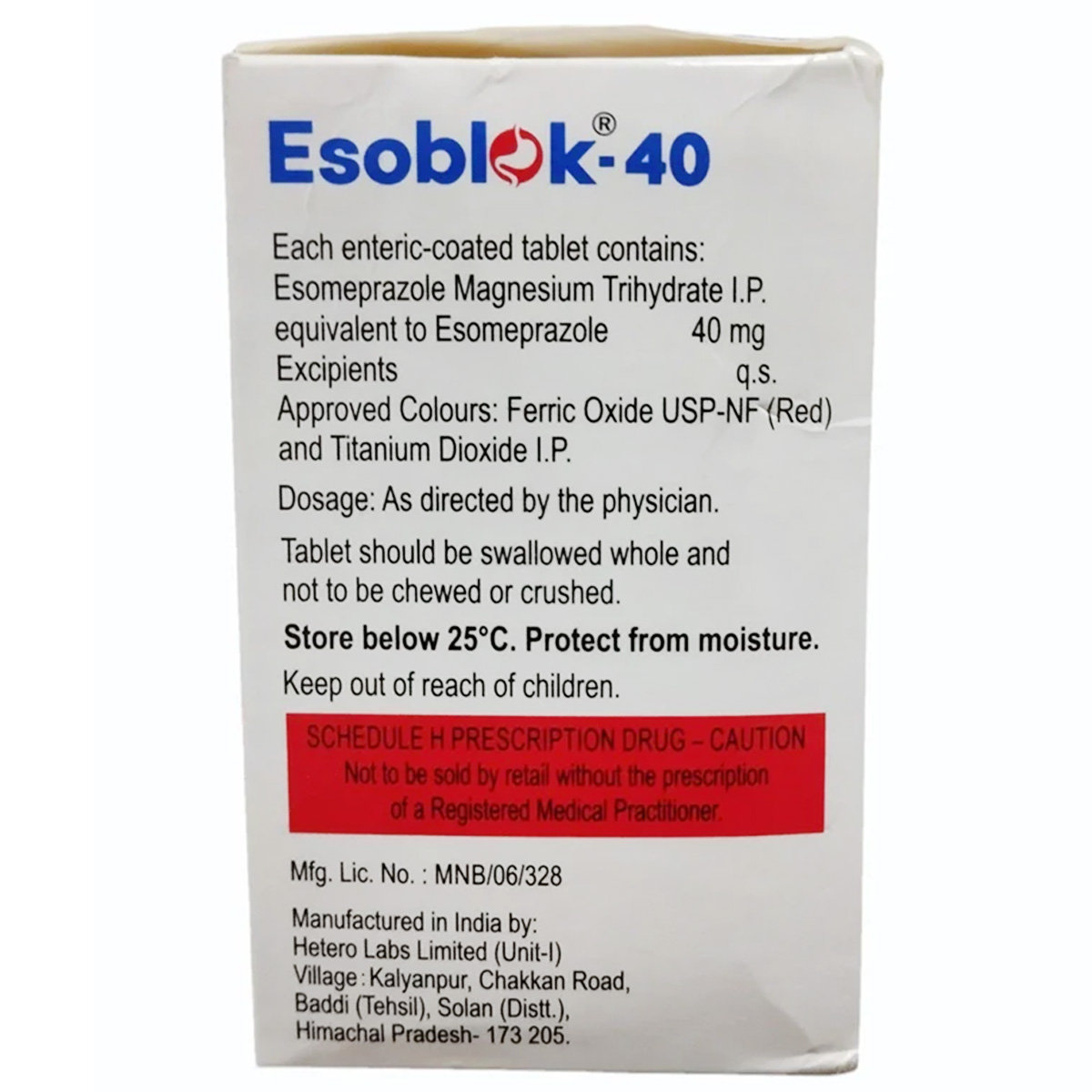 Esoblok-40 Tablet 15's, Pack of 15 TabletS Esoblok-40 Tablet 15's, Pack of 15 TabletS