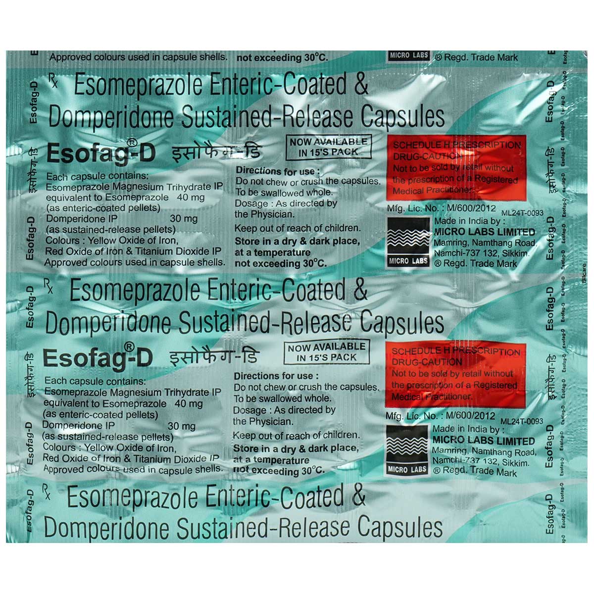 Esofag-D Capsule 15's | Uses, Side Effects, Price | Apollo Pharmacy