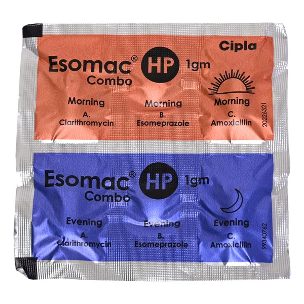 Esomac HP 1 gm Combikit Tablet 6's