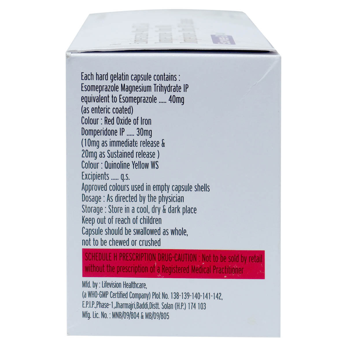 Esoves-D 40 Capsule 10's, Pack of 10 CapsuleS Esoves-D 40 Capsule 10's, Pack of 10 CapsuleS