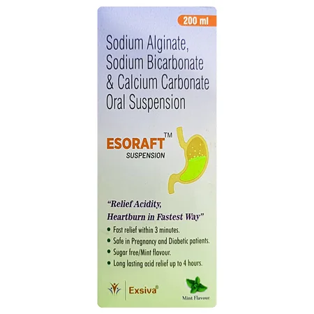 Esoraft Sugar Free Mint Flavour Oral Suspension 200 ml