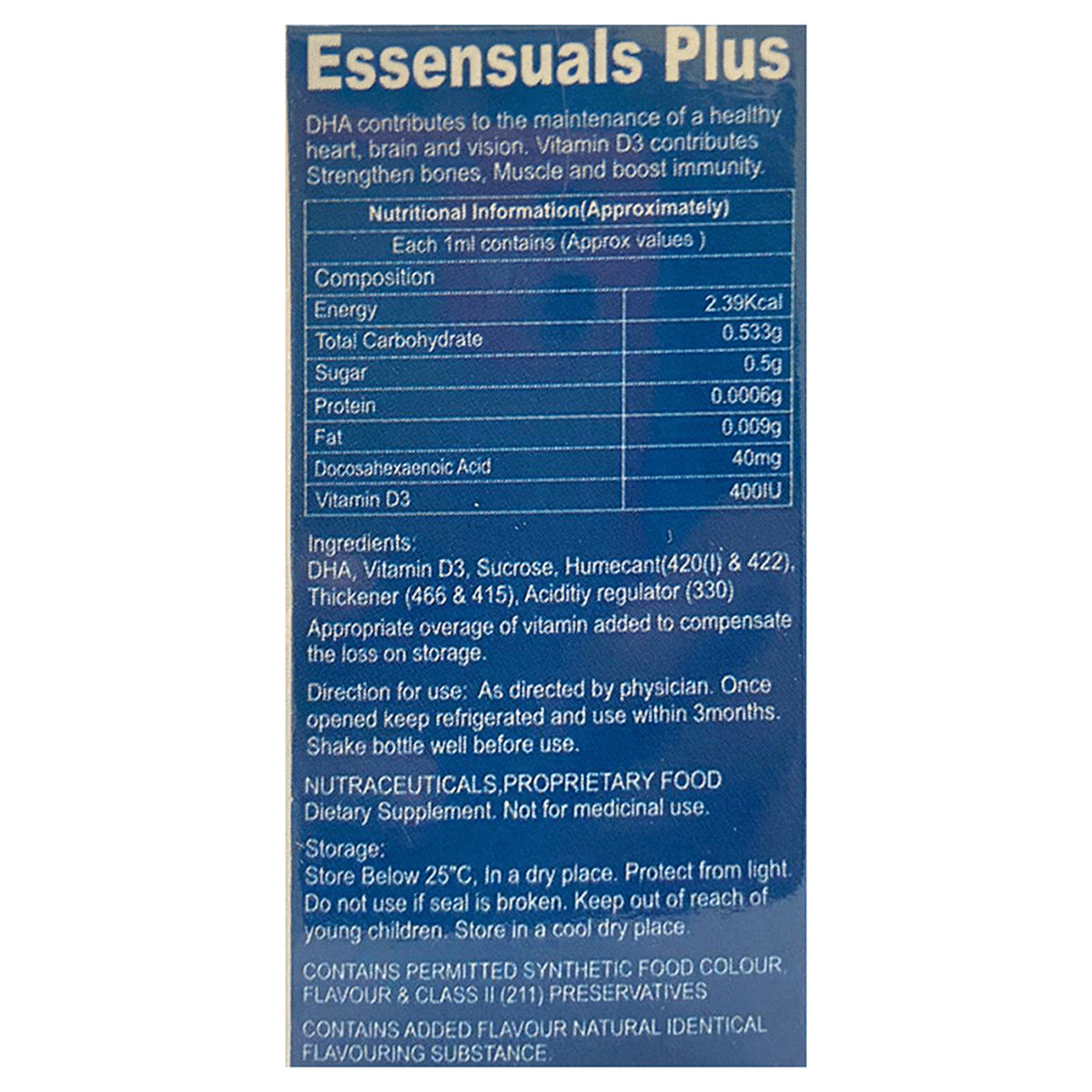 Essensuals Plus Oral Drops 30 ml, Pack of 1 Oral Drops Essensuals Plus Oral Drops 30 ml, Pack of 1 Oral Drops