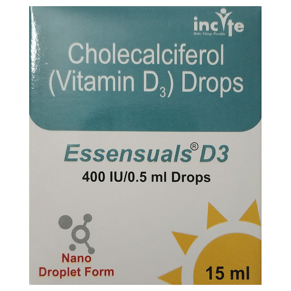 Essensuals D3 Drops 15 ml, Pack of 1 Essensuals D3 Drops 15 ml, Pack of 1