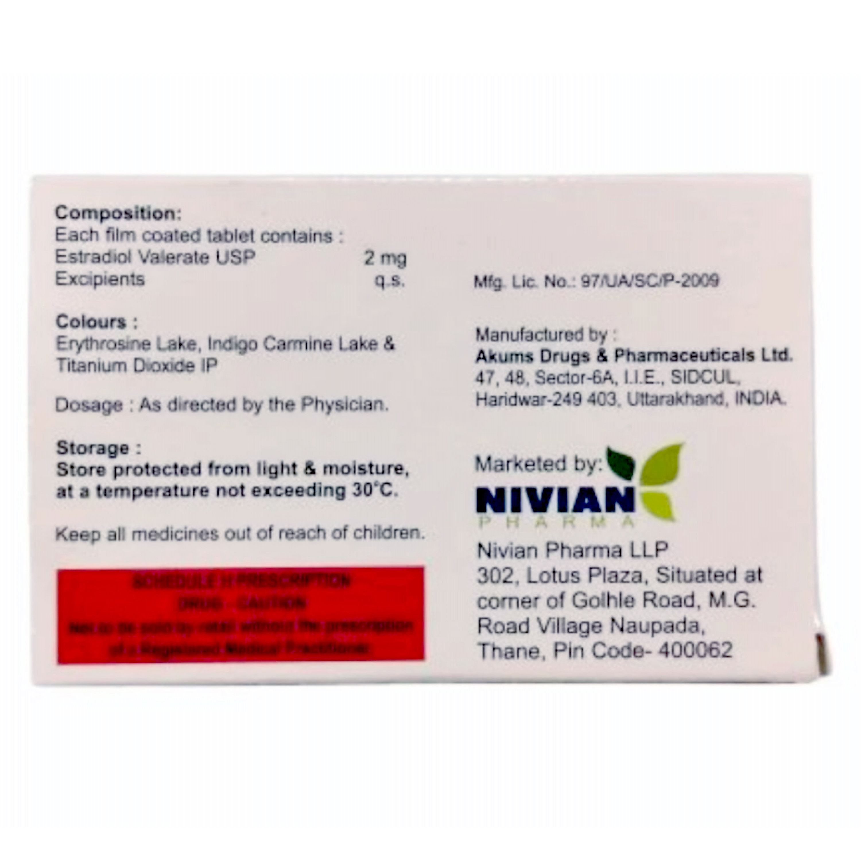 Estravian Tablet 28's, Pack of 1 TABLET Estravian Tablet 28's, Pack of 1 TABLET