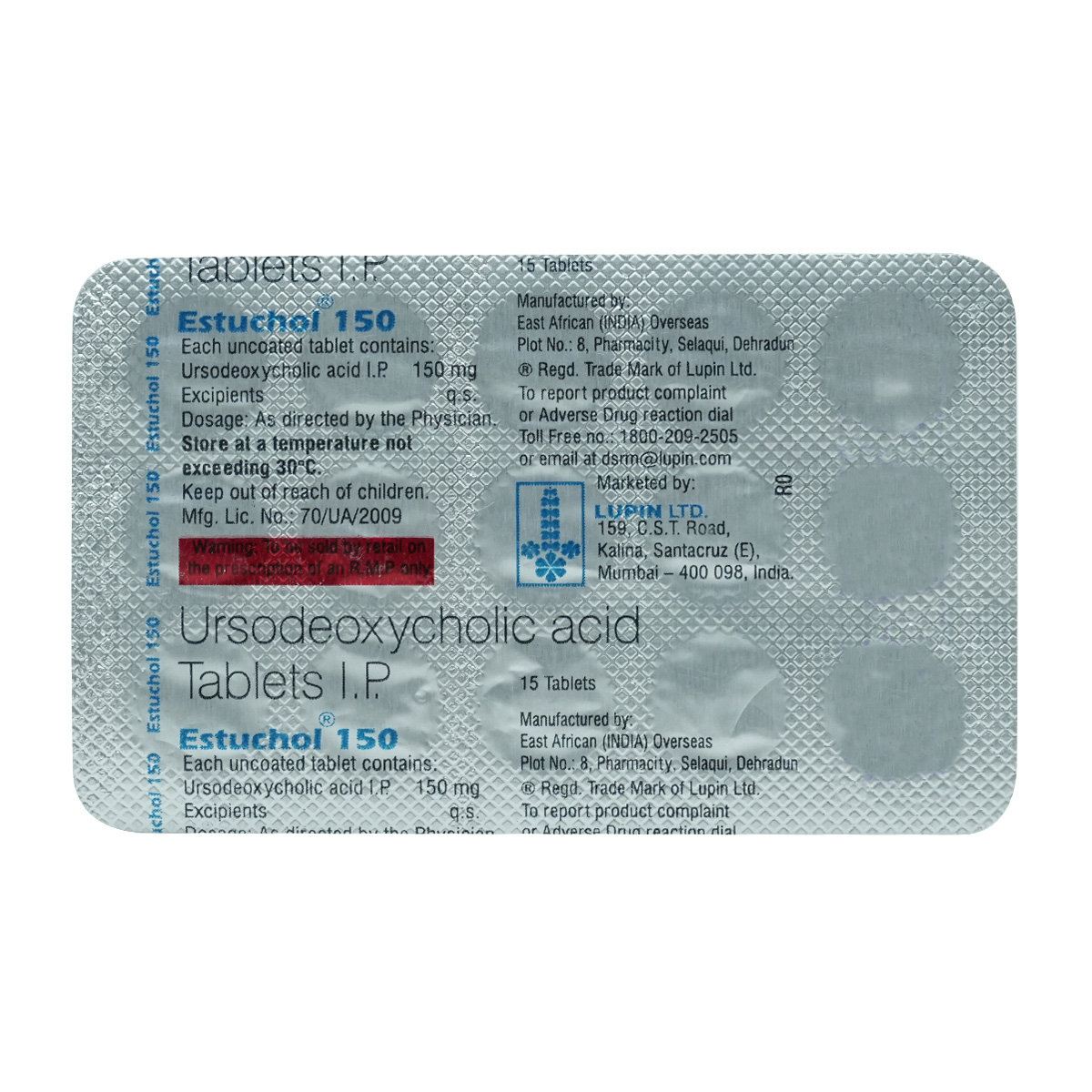 Estuchol 150 Tablet 15's, Pack of 15 TABLETS Estuchol 150 Tablet 15's, Pack of 15 TABLETS