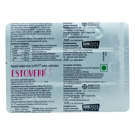 Estovera 4 mg Tablet 10's