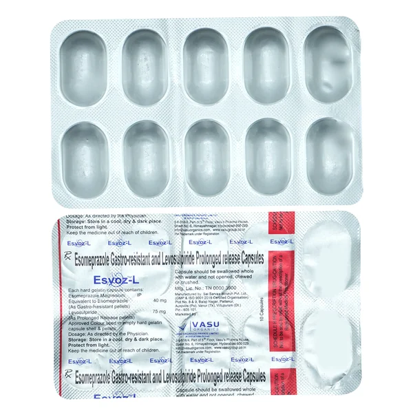 Esvoz-L Capsule 10'S, Pack of 10 CapsuleS