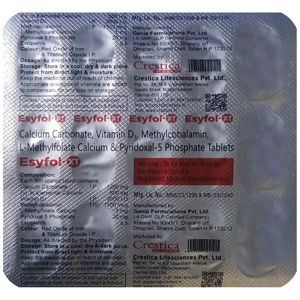 Esyfol-XT Tablet 15's
