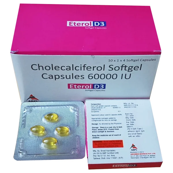 Eterol D3 Softgel Capsule 4's