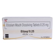 Etizep 0.25 mg Tablet 10's