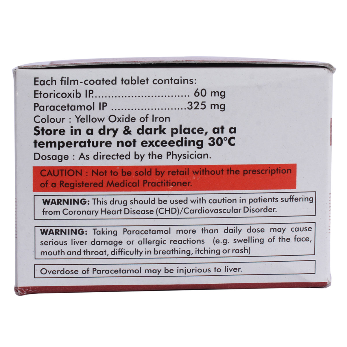 Etorica P Tablet 10's, Pack of 10 TabletS Etorica P Tablet 10's, Pack of 10 TabletS