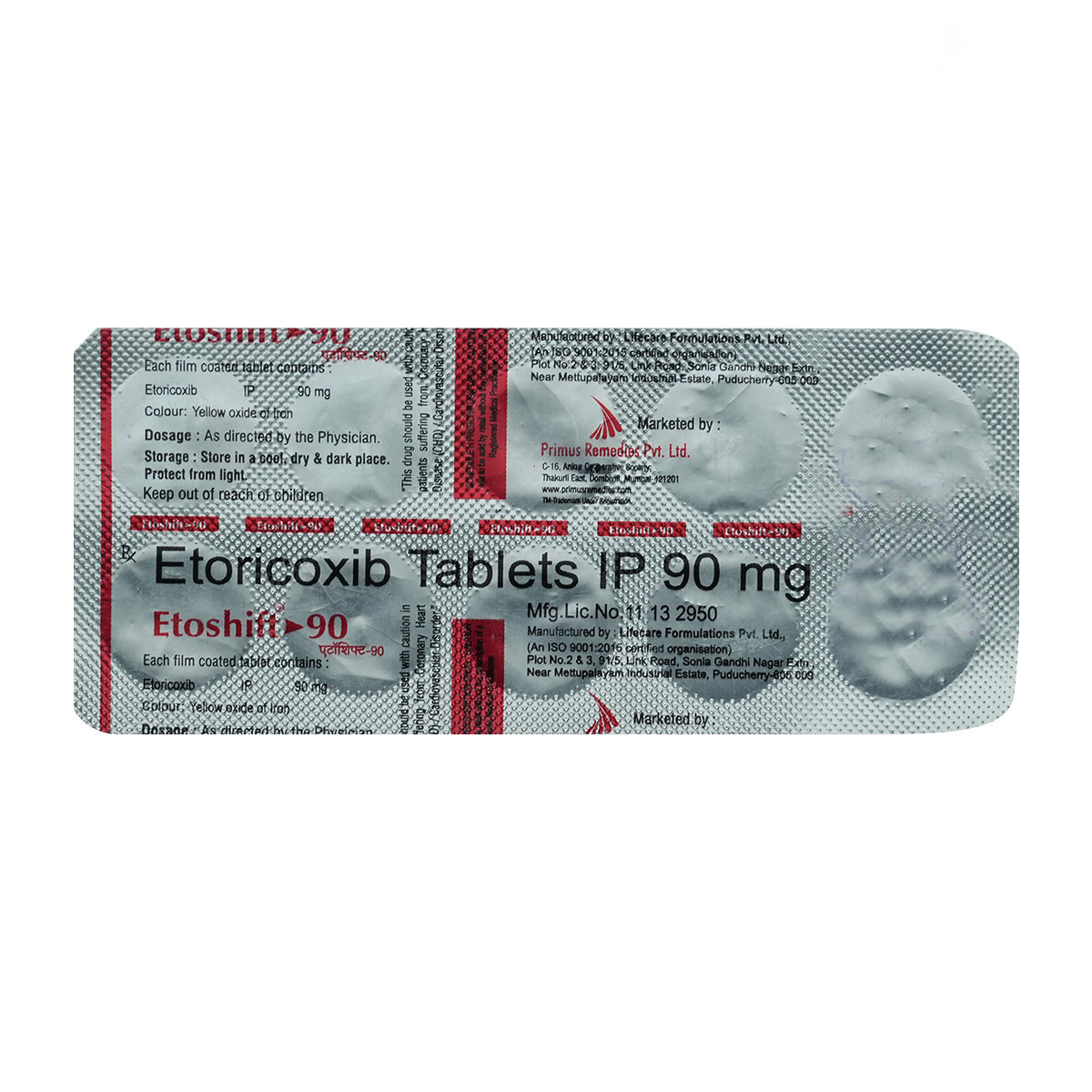 Etoshift-90Mg Tablet 10'S, Pack of 10 TabletS Etoshift-90Mg Tablet 10'S, Pack of 10 TabletS