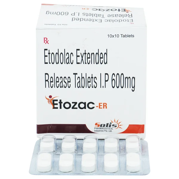 Etozac-ER 600 mg Tablet 10's