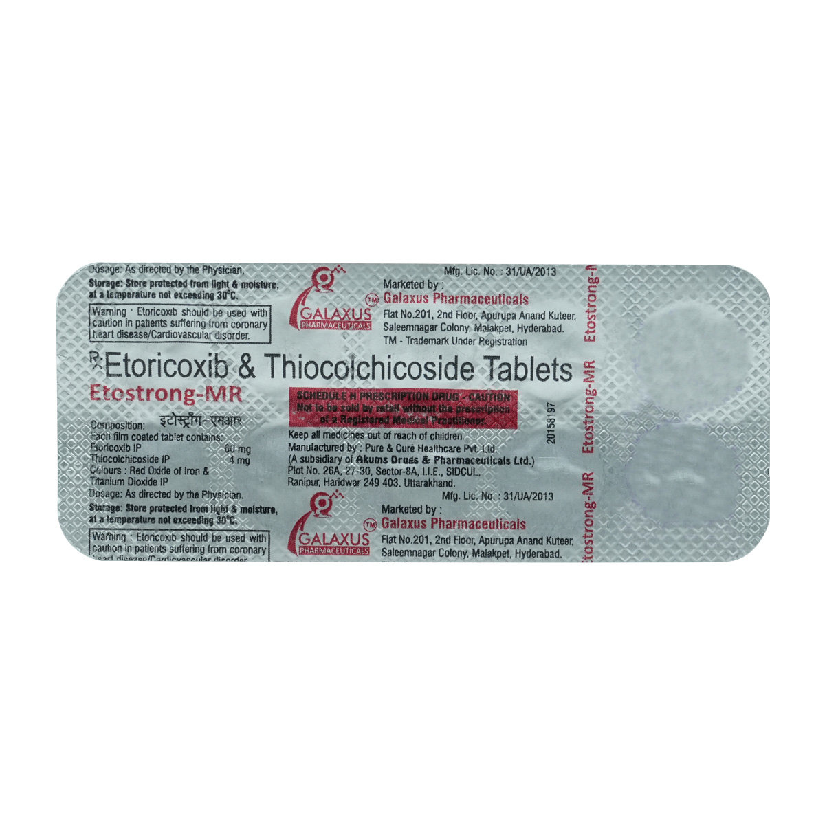 Etostrong-MR 60/4 Tablet 10's, Pack of 10 TABLETS Etostrong-MR 60/4 Tablet 10's, Pack of 10 TABLETS