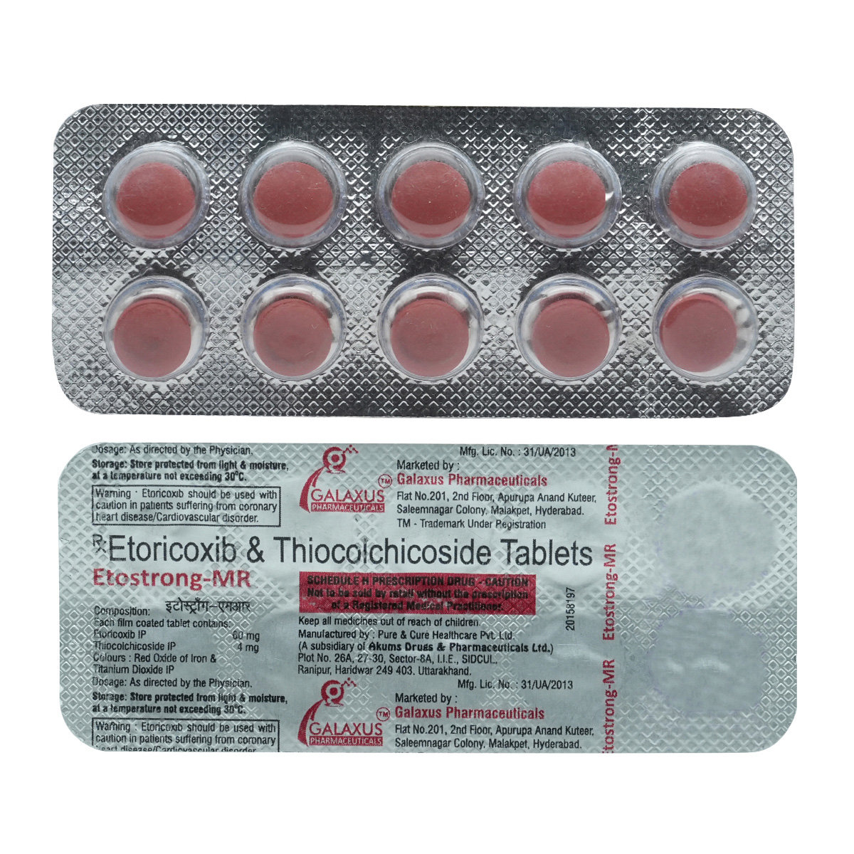 Etostrong-MR 60/4 Tablet 10's, Pack of 10 TABLETS Etostrong-MR 60/4 Tablet 10's, Pack of 10 TABLETS