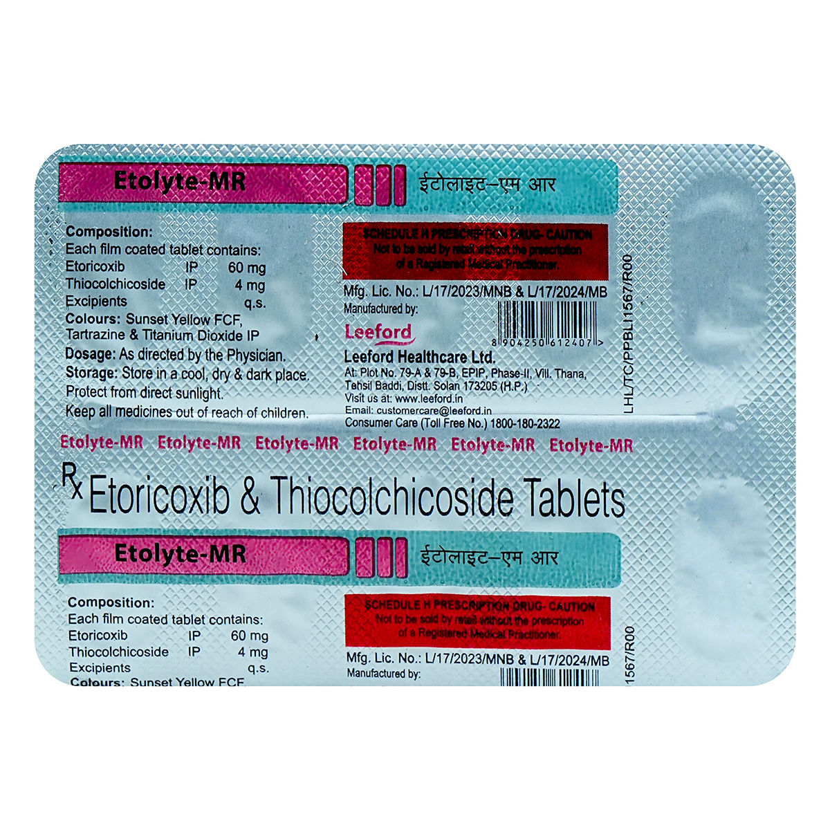 Etolyte-MR Tablet 10's Price, Uses, Side Effects, Composition