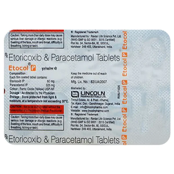 Etocol P Tablet 10's, Pack of 10