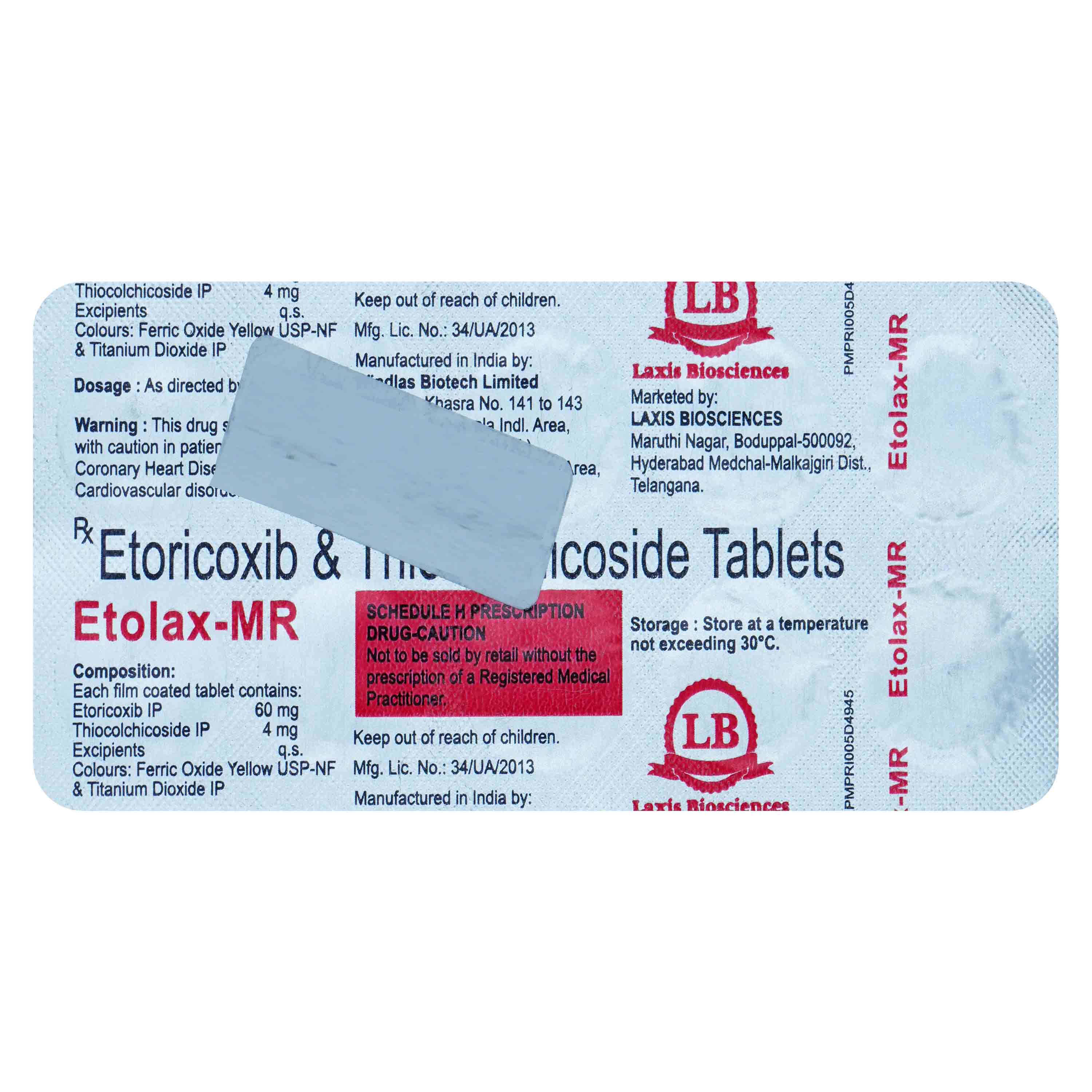 Etolax-MR Tablet 10's, Pack of 10 TabletS Etolax-MR Tablet 10's, Pack of 10 TabletS