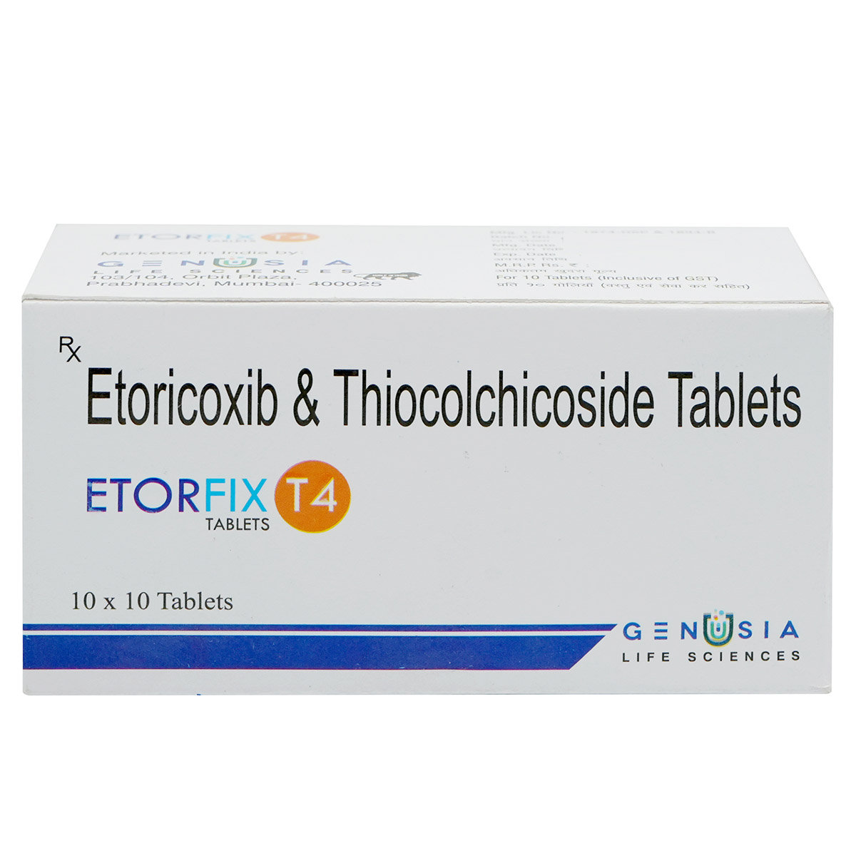 Etorfix T4 Tablet 10's, Pack of 10 TabletS Etorfix T4 Tablet 10's, Pack of 10 TabletS