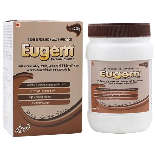Eugem Sugar Free Chocolate Protein Powder 200 gm
