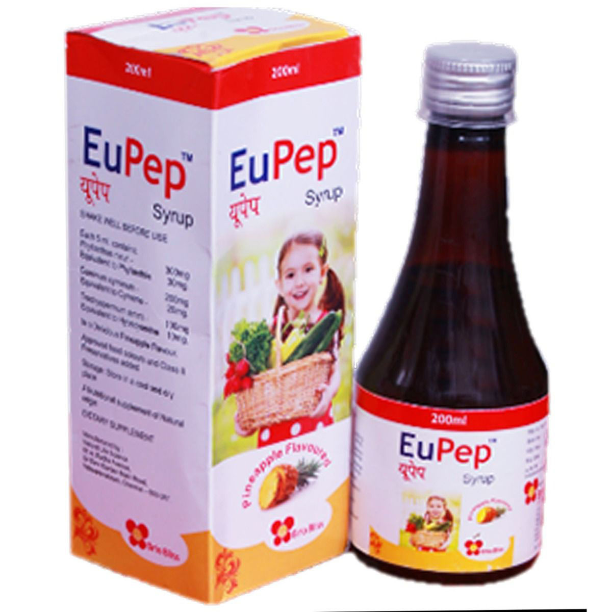 Buy Eupep Pineapple Syrup 200 ml Online