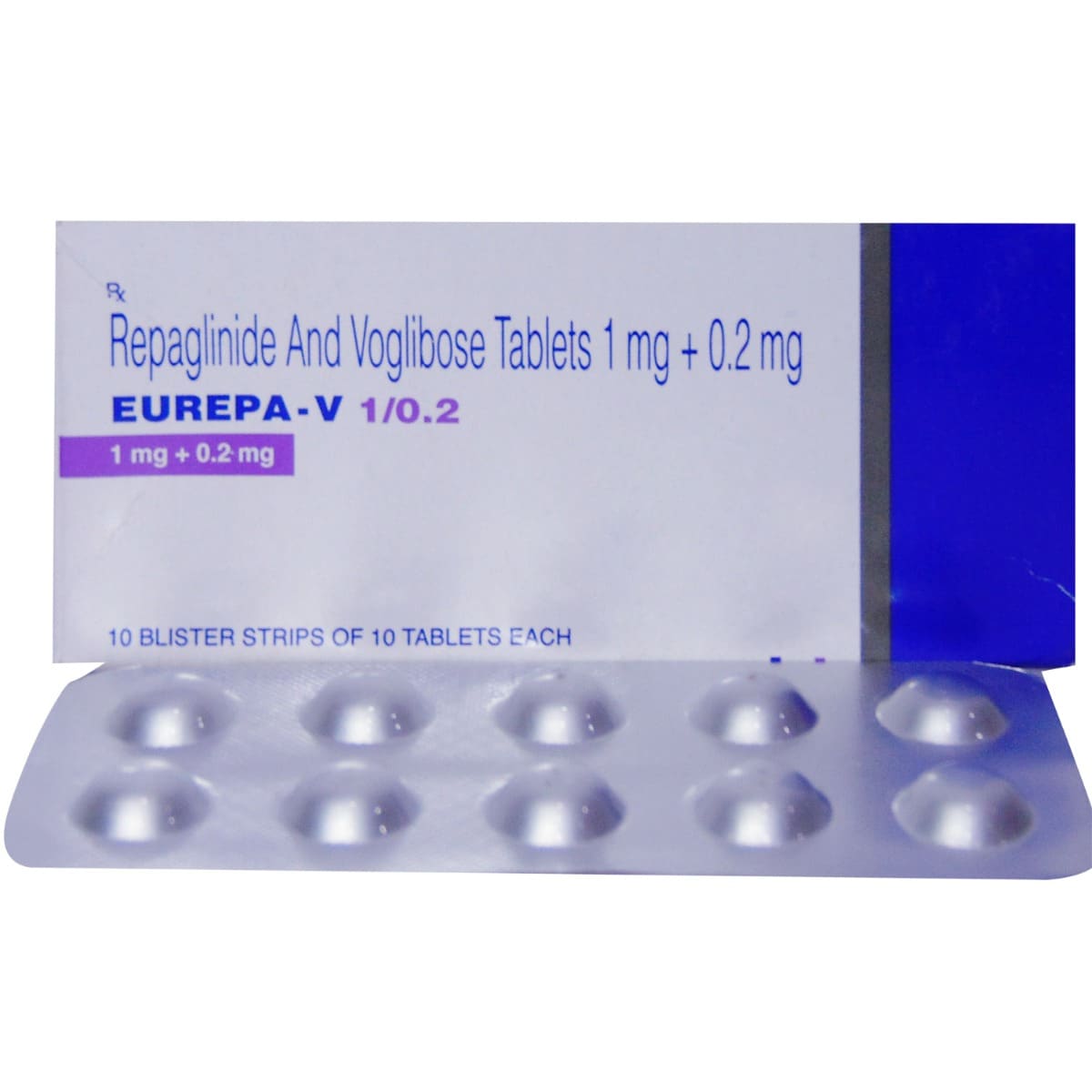 Eurepa-V 1/0.2 Tablet 10's, Pack of 10 Eurepa-V 1/0.2 Tablet 10's, Pack of 10