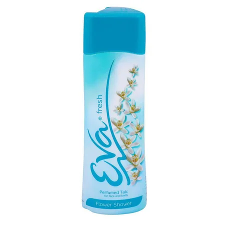 Eva Fresh Flower Shower Perfumed Talc 100 gm | Protects From Body Odour | Offers All Day Long Freshness | For Face & Body