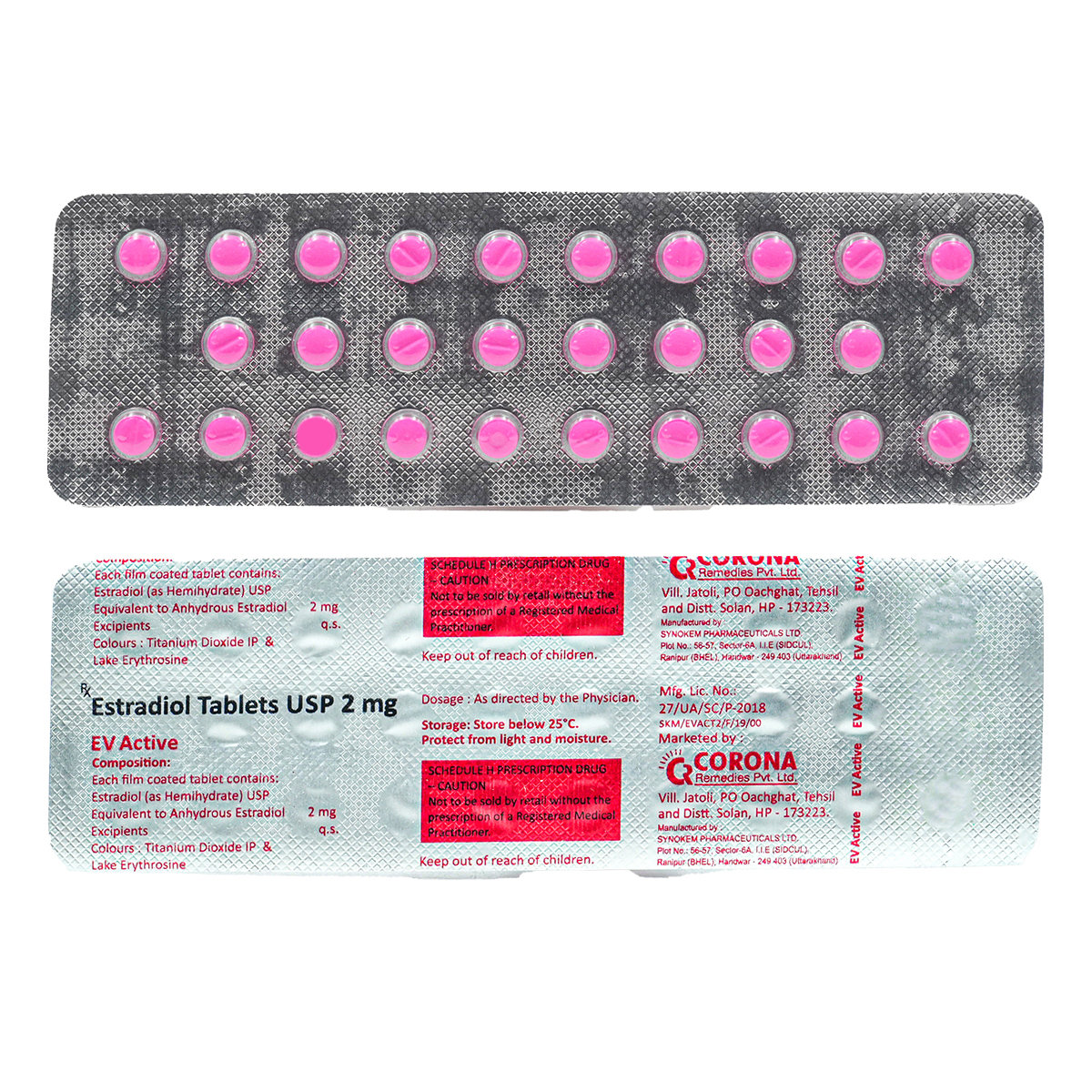 EV Active 2 mg Tablet 28's, Pack of 1 Tablet EV Active 2 mg Tablet 28's, Pack of 1 Tablet