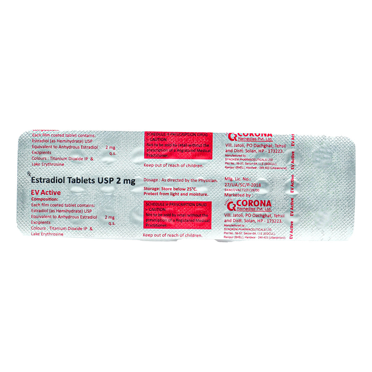 EV Active 2 mg Tablet 28's, Pack of 1 Tablet EV Active 2 mg Tablet 28's, Pack of 1 Tablet