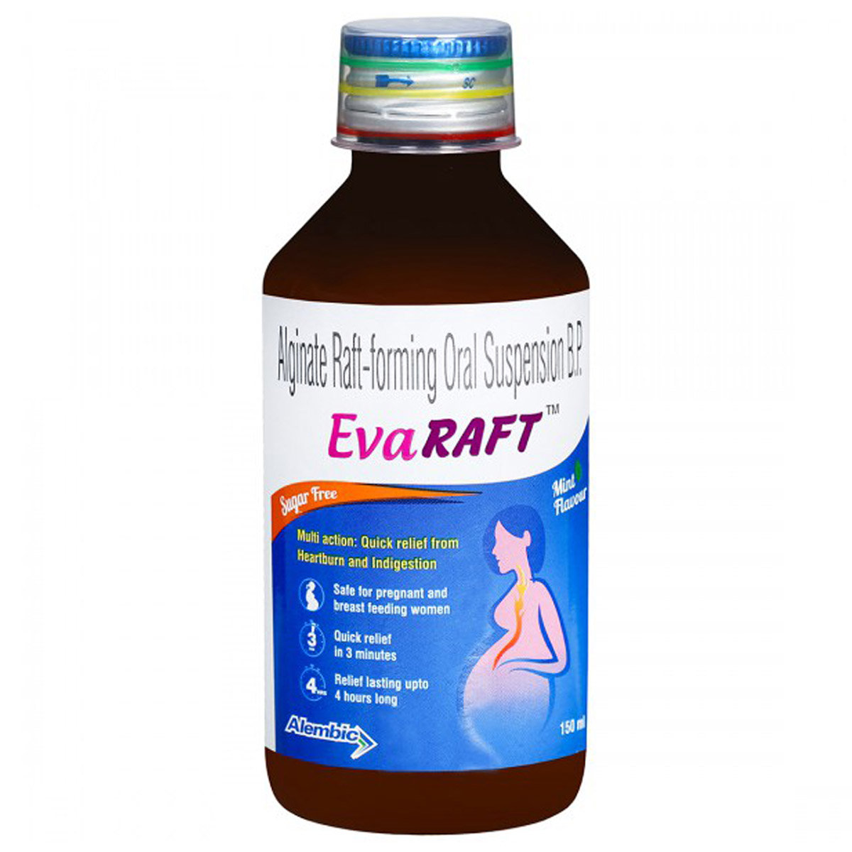 Evaraft Sugar Free Mint Flavour Oral Suspension 150 ml, Pack of 1 Suspension Evaraft Sugar Free Mint Flavour Oral Suspension 150 ml, Pack of 1 Suspension