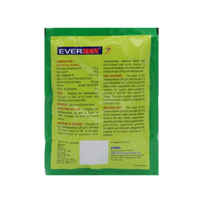 Everzest Tangy Orange Flav Sachet 105gm, Pack of 1 POWDER