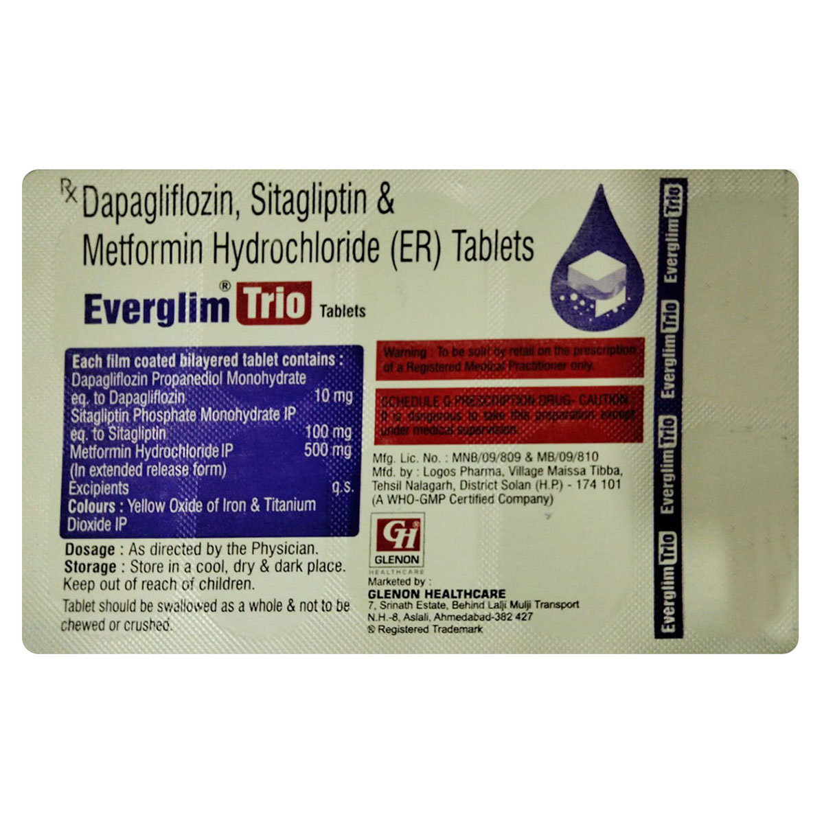 Everglim Trio Tablet 10's, Pack of 10 TabletS Everglim Trio Tablet 10's, Pack of 10 TabletS