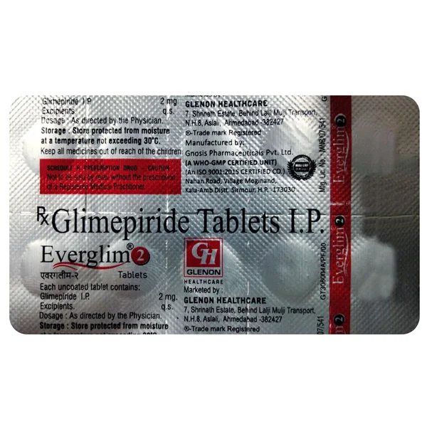 Everglim 2 Tablet 10's, Pack of 10 TABLETS