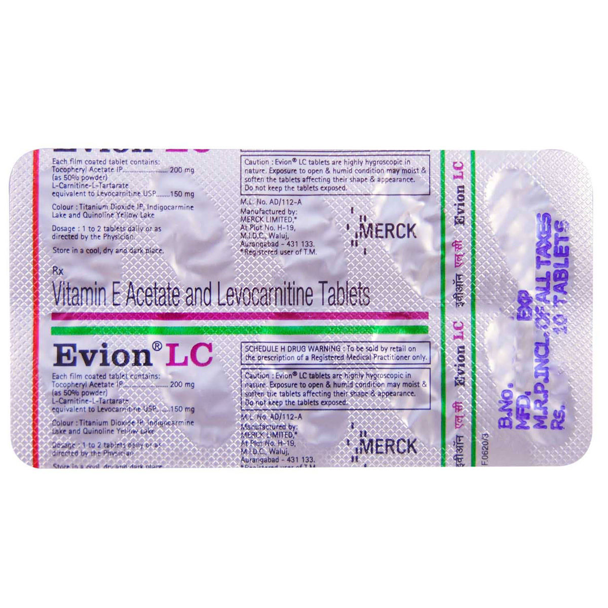 Buy Evion LC Tablet 10's Online