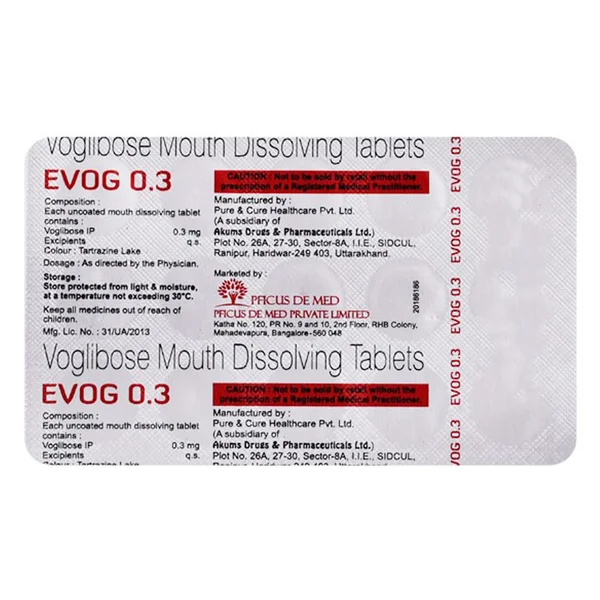 Evog 0.3 mg Tablet 15's