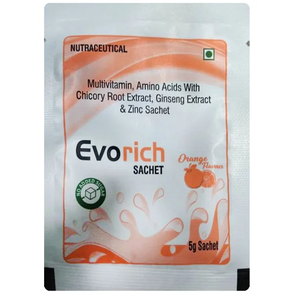 Evorich Orange Flavour Sachet 5 gm